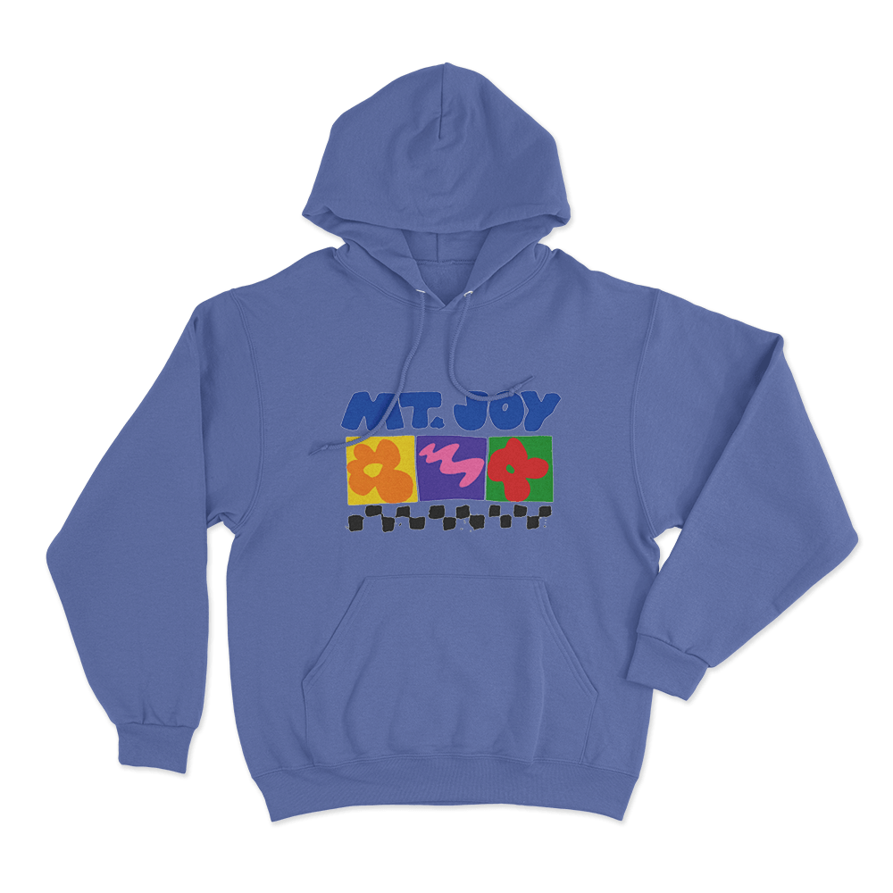 Checker Unisex Hoodie Blue Checker Unisex Hoodie Blue
