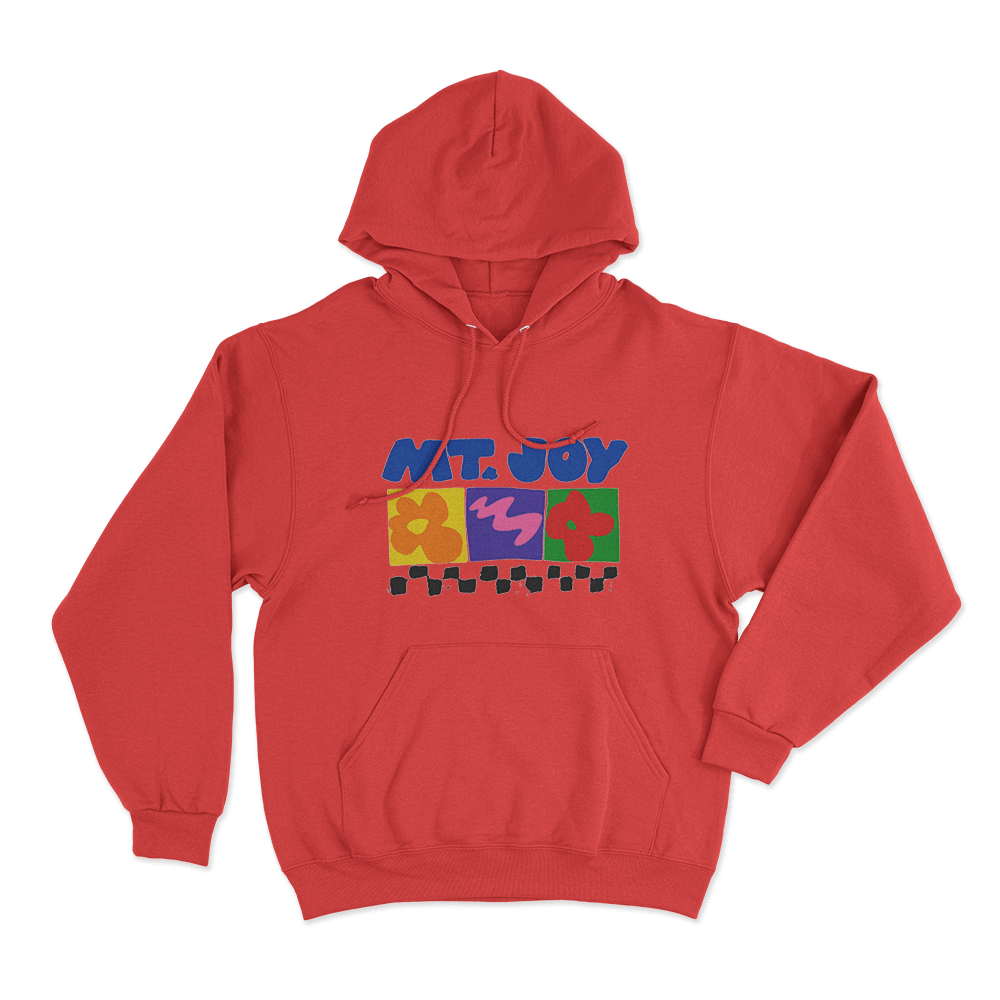 Checker Unisex Hoodie Red Checker Unisex Hoodie Red