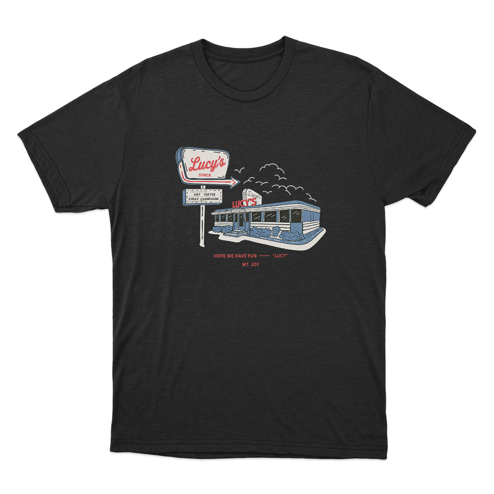 Lucy's Diner Unisex T Shirt Black Lucys Diner Unisex T Shirt Black