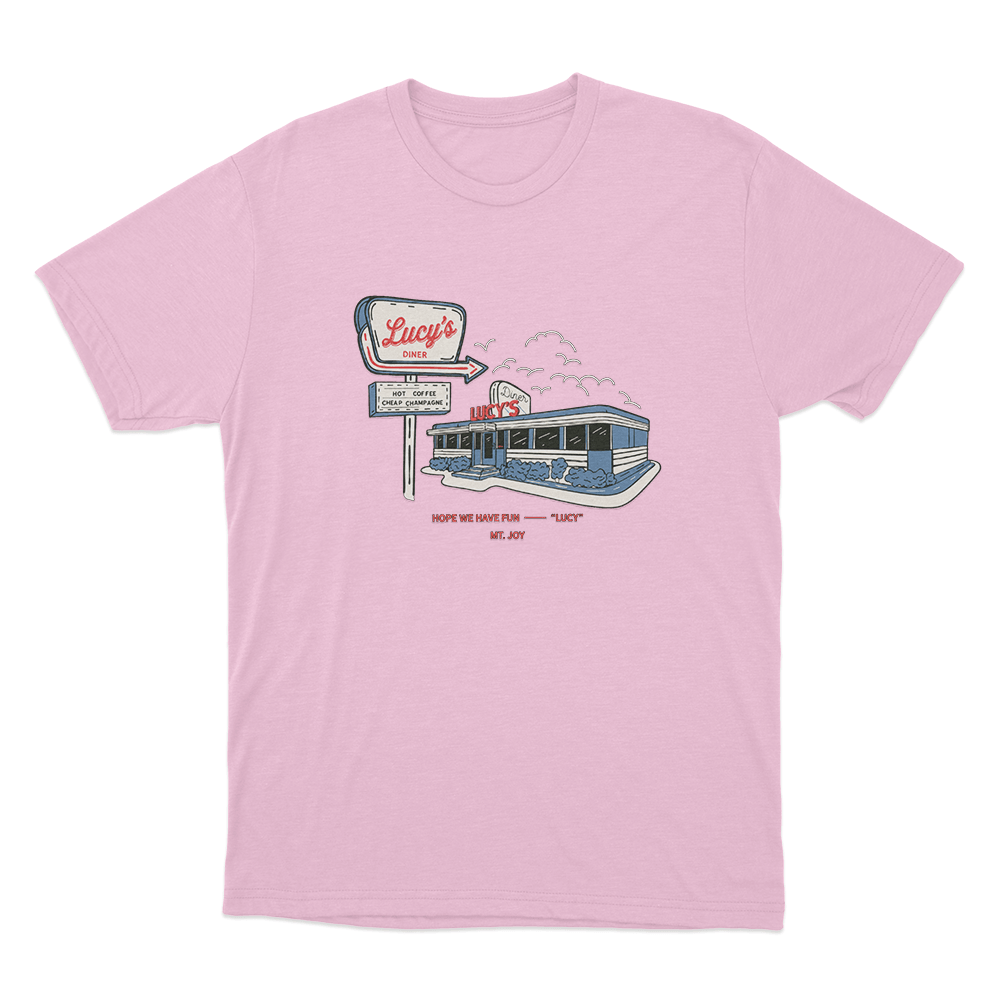Lucy's Diner Unisex T Shirt Pink Lucys Diner Unisex T Shirt Pink