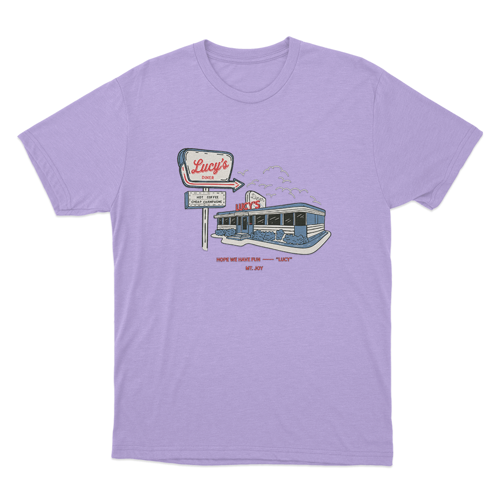 Lucy's Diner Unisex T Shirt Purple Lucys Diner Unisex T Shirt Purple