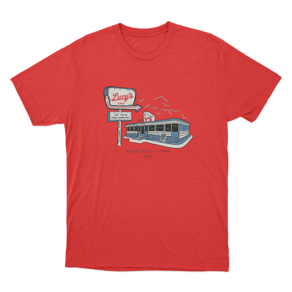 Lucy's Diner Unisex T Shirt Red Lucys Diner Unisex T Shirt Red