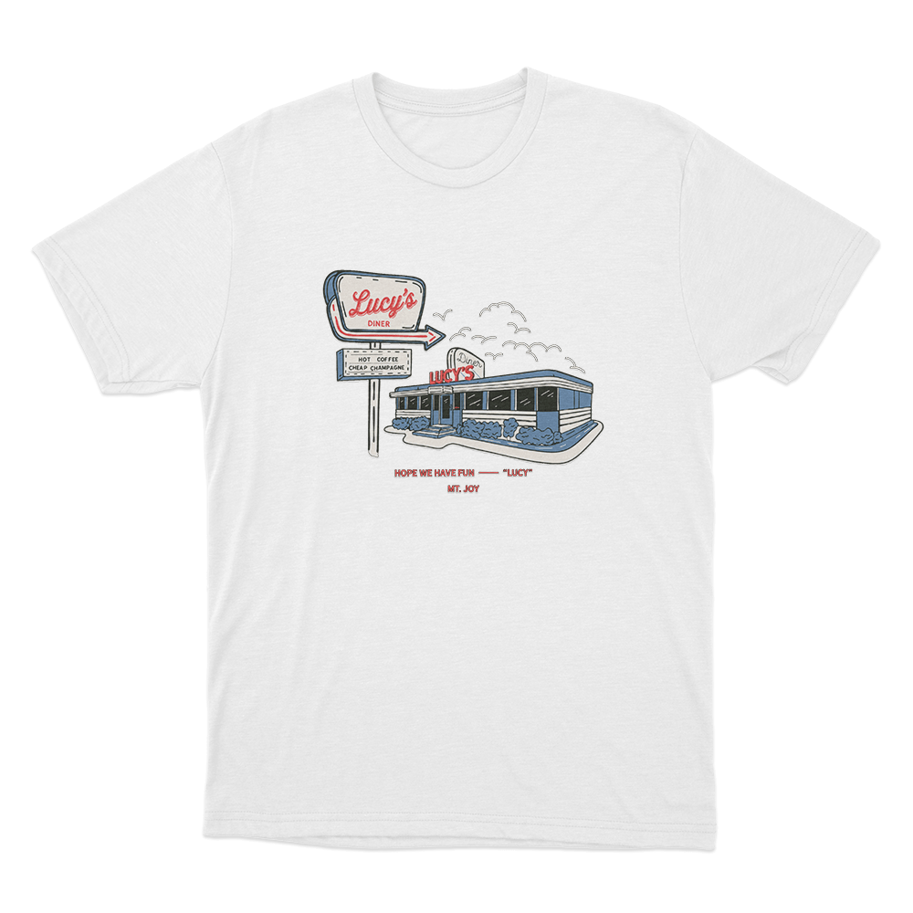 Lucy's Diner Unisex T Shirt White Lucys Diner Unisex T Shirt White