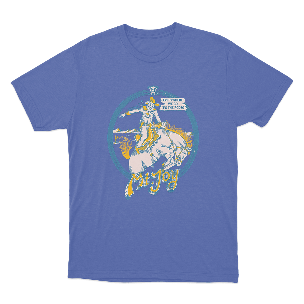Rodeo Unisex T Shirt Blue Rodeo Unisex T Shirt Blue